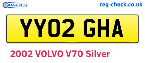 YY02GHA are the vehicle registration plates.