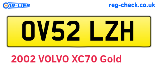 OV52LZH are the vehicle registration plates.
