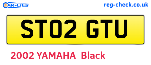 ST02GTU are the vehicle registration plates.