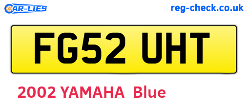 FG52UHT are the vehicle registration plates.