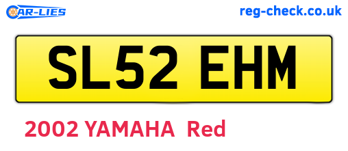 SL52EHM are the vehicle registration plates.