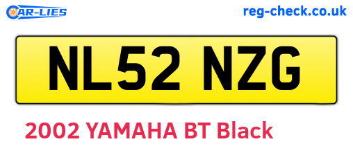 NL52NZG are the vehicle registration plates.