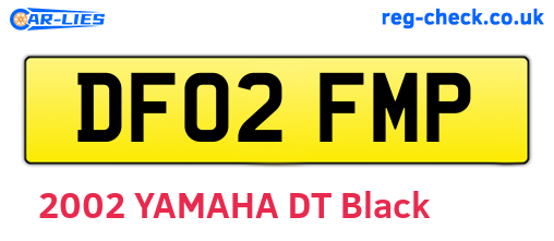 DF02FMP are the vehicle registration plates.