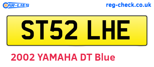 ST52LHE are the vehicle registration plates.