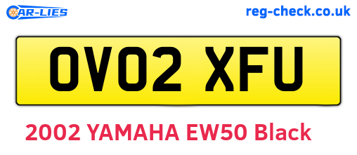 OV02XFU are the vehicle registration plates.