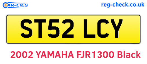 ST52LCY are the vehicle registration plates.