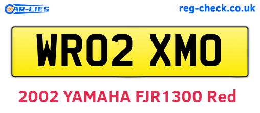 WR02XMO are the vehicle registration plates.