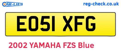 EO51XFG are the vehicle registration plates.