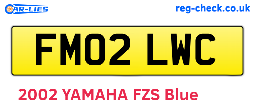 FM02LWC are the vehicle registration plates.