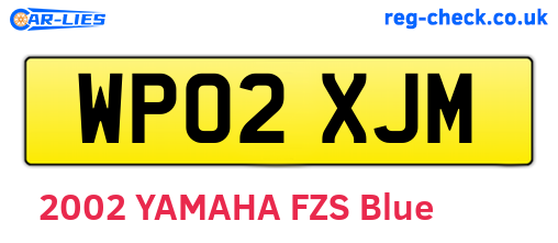 WP02XJM are the vehicle registration plates.