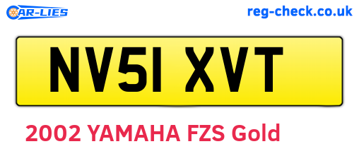 NV51XVT are the vehicle registration plates.