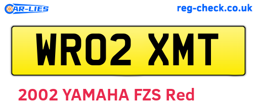 WR02XMT are the vehicle registration plates.