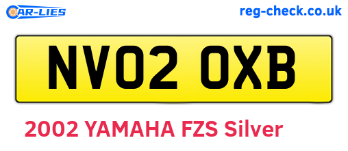 NV02OXB are the vehicle registration plates.