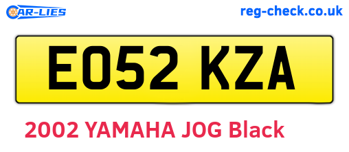 EO52KZA are the vehicle registration plates.