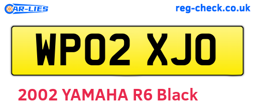 WP02XJO are the vehicle registration plates.