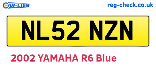 NL52NZN are the vehicle registration plates.