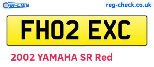 FH02EXC are the vehicle registration plates.