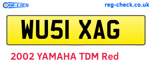 WU51XAG are the vehicle registration plates.