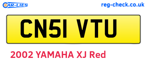 CN51VTU are the vehicle registration plates.