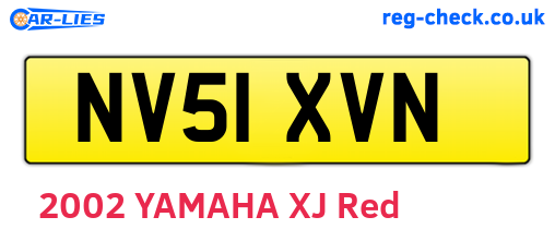 NV51XVN are the vehicle registration plates.