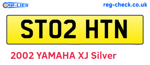 ST02HTN are the vehicle registration plates.