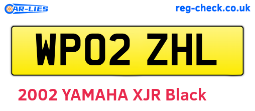 WP02ZHL are the vehicle registration plates.