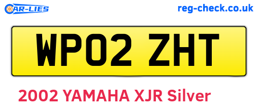 WP02ZHT are the vehicle registration plates.
