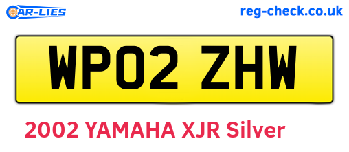 WP02ZHW are the vehicle registration plates.
