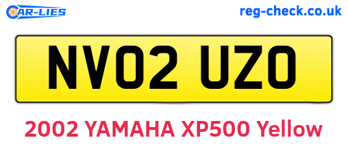 NV02UZO are the vehicle registration plates.