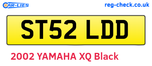 ST52LDD are the vehicle registration plates.
