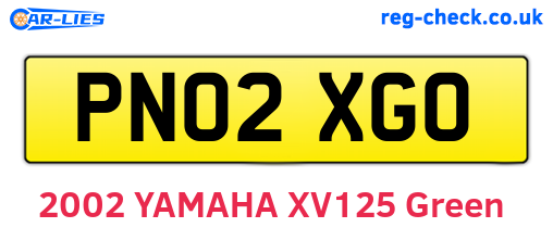 PN02XGO are the vehicle registration plates.