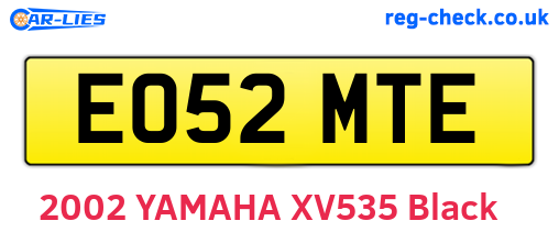 EO52MTE are the vehicle registration plates.