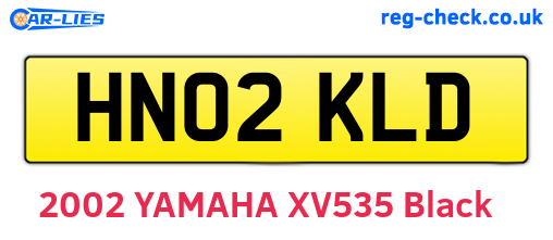 HN02KLD are the vehicle registration plates.