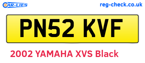 PN52KVF are the vehicle registration plates.