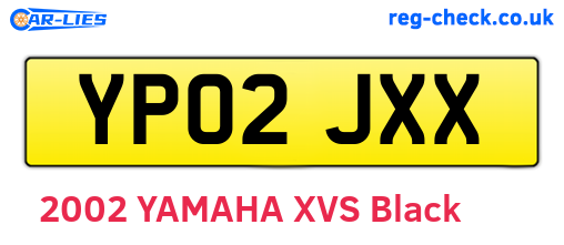 YP02JXX are the vehicle registration plates.
