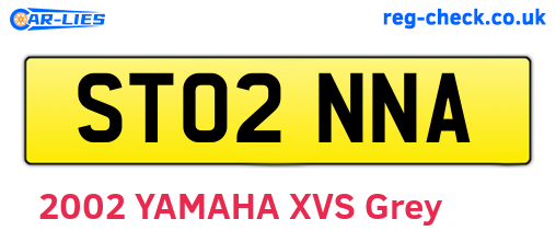 ST02NNA are the vehicle registration plates.