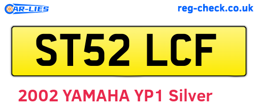 ST52LCF are the vehicle registration plates.