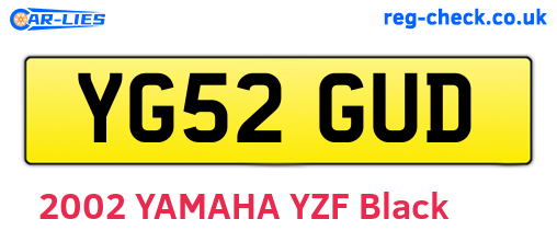 YG52GUD are the vehicle registration plates.