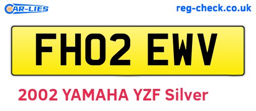 FH02EWV are the vehicle registration plates.