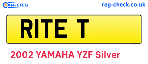 R1TET are the vehicle registration plates.