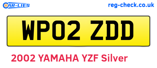 WP02ZDD are the vehicle registration plates.