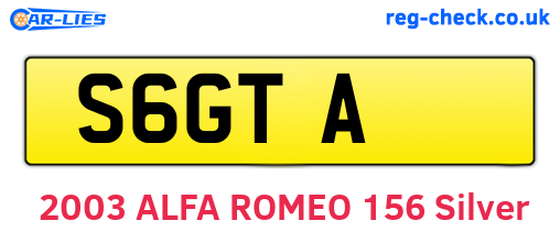 S6GTA are the vehicle registration plates.
