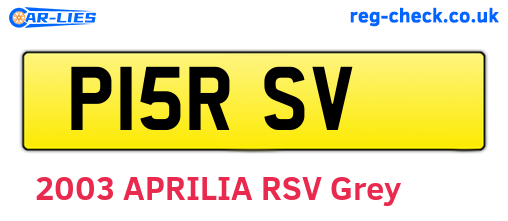 P15RSV are the vehicle registration plates.