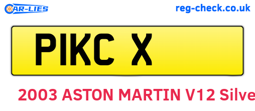 P1KCX are the vehicle registration plates.