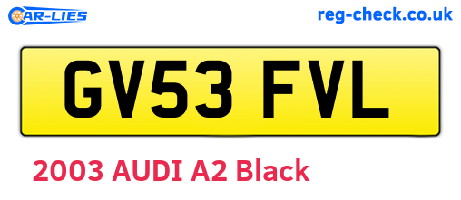 GV53FVL are the vehicle registration plates.