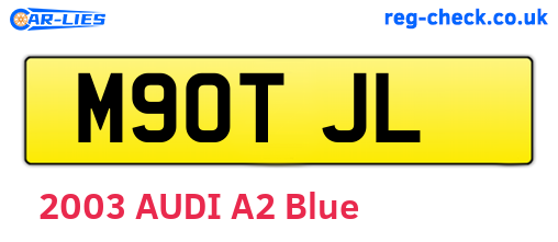 M90TJL are the vehicle registration plates.