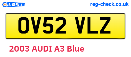 OV52VLZ are the vehicle registration plates.