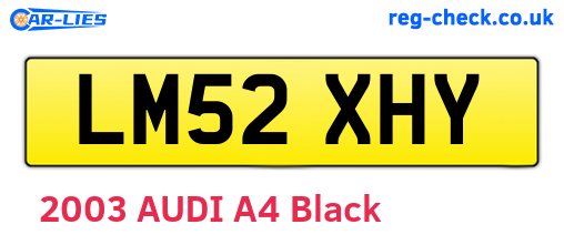 LM52XHY are the vehicle registration plates.