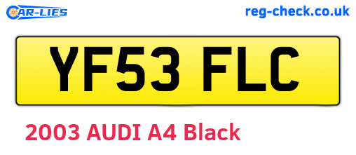 YF53FLC are the vehicle registration plates.