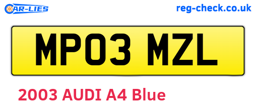 MP03MZL are the vehicle registration plates.